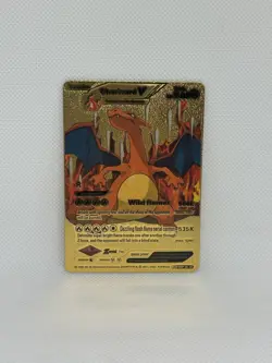 Charizard V Wild Flames Gold Foil Card - Image 1