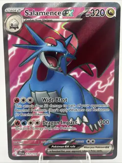 Salamence ex 177/159 (JTG) Journey Together NM Full Art Pokemon Card - Image 1