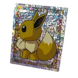 Pokemon Rare Merlin Eevee Prism Holo Pokemon Sticker Card S21 1999 Merlin - Image 4