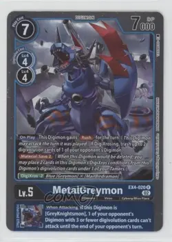 2023 Digimon Card Game - Alternative Being Rare MetalGreymon #EX04-020 0q1p - Image 1