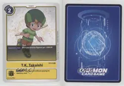 2021 Digimon Card Game - Starter Deck Heaven's Yellow Rare TK Takaishi gl9 - Image 3