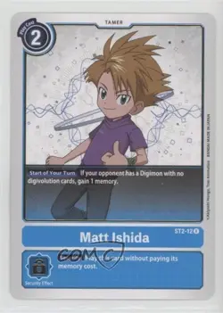 2021 Digimon Card Game - Starter Deck Cocytus Blue Rare Matt Ishida #ST2-12 gl9 - Image 1