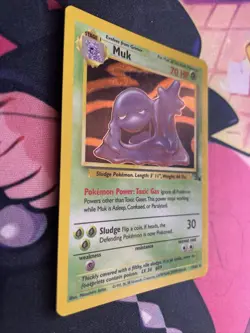 Vintage Pokemon 1999 Classic - Fossil Muk #13 Holo Rare Pokemon Card LP - Image 2