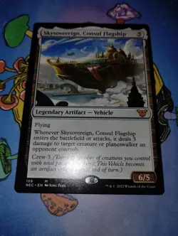 MTG Commander Kamigawa Neon Dynasty M Skysovereign Consul Flagship #159 - Image 2