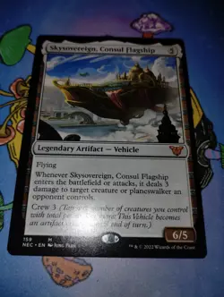 MTG Commander Kamigawa Neon Dynasty M Skysovereign Consul Flagship #159 - Image 4