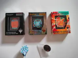MTG FINAL FANTASY PROMO LOT PIN PINFINITY AETHERDRIFT RARE 5 PINS PRERELEASE - Image 1