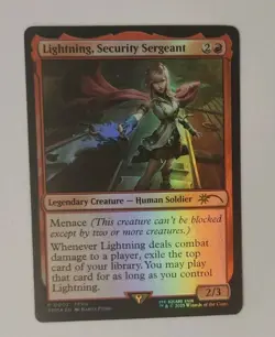 Lightning, Security Sergeant -Foil Promo P0002- Final Fantasy MTG Magic - Image 1