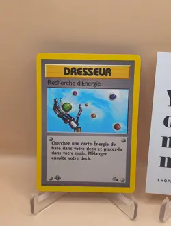 Pokemon TCG Recherche d'Energie 59/62 FRENCH 1st Edition Dresseur CCG Trainer MP - Image 3