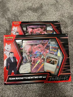 Pokemon TCG Cards Team Rocket's Mewtwo Ex Box New Sealed - 2 PACK - Image 1