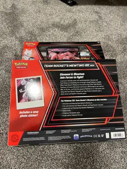 Pokemon TCG Cards Team Rocket's Mewtwo Ex Box New Sealed - 2 PACK - Image 2