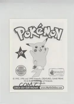 Seaking Merlin Pokemon Album Stickers #119 1999 0n64 - Image 2