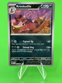 Pokemon Krookodile Scarlet & Violet Black Bolt Poke Ball Reverse Holo 059/086 NM - Image 1