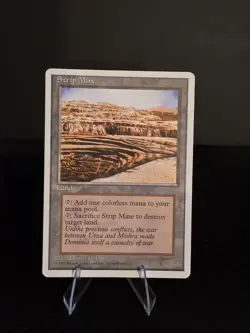 Magic the Gathering Strip Mine - 4th Edition - Land - Lightly Played - MTG - Image 1