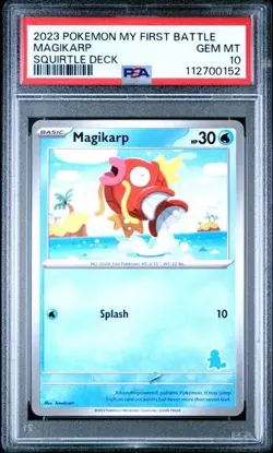 PSA 10 - 2023 POKEMON MY FIRST BATTLE-SQUIRTLE DECK MAGIKARP | POP 12 - Image 1