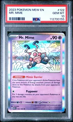PSA 10 - 2023 POKEMON MEW EN-151 122 MR. MIME | POP 44 - Image 1