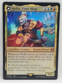 MTG / Final Fantasy - Kefka, Court Mage English Mythic Foil 0231 - Image 1
