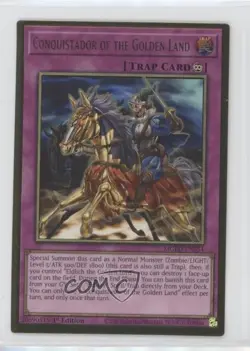 Conquistador of the Golden Land 1st Ed. YuGiOh Maximum Gold: El Dorado 0m44 - Image 1