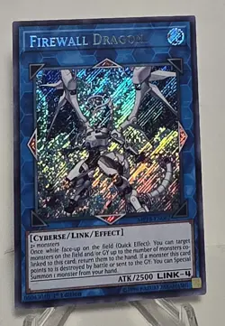 Firewall Dragon MP18-EN062 Secret Rare 1st Edition Yugioh TCG NM/M - Image 1