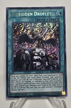Forbidden Droplet BROL-EN090 Secret Rare 1st Edition Yugioh TCG NM/M - Image 1