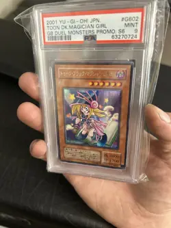 Yugioh PSA 9 Mint Toon Dark Magician Girl G6-02 GB Duel Monsters Promo S6 2001 - Image 3