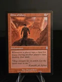 Magic the Gathering Price of Glory - Odyssey - Rare - Near Mint - MTG - Image 1