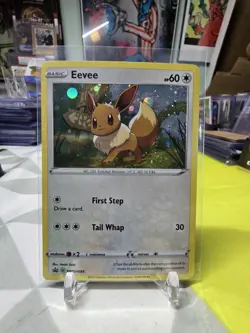 Eevee SWSH095 Black Star Promo Holo Pokemon Card - Image 1