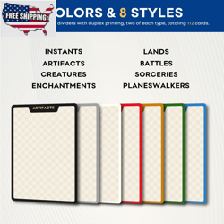 MTG Card Dividers for Storage Boxes, MTG Deck Box Dividers, Trading Card Divider - Image 3