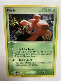 Paras 004/034 CLV Trading Card Game NM Condition, Classic Holo Pokemon - Image 1