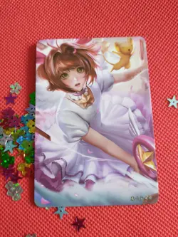 Sakura Kinomoto Waifu Goddess Story Anime Girl Holo Card Sit - Image 2