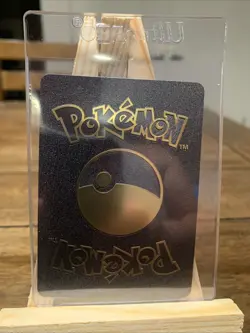 Charizard GX | Black Metal Gold Foil Fan Art Display Card - Image 2