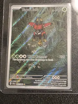 Tapu Bulu 065/064 Sv: Shrouded Fable Holo Illustration Rare Card NM - Image 1