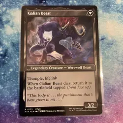 Vincent Valentine // Galian Beast (REGULAR) x1 - MTG Final Fantasy FIN #125 - Image 2