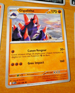 POKEMON FLAMME BLANCHE CARD CARTE GIGALITHE 048/086 WHT EV10.5 FR MINT 2025 - Image 1
