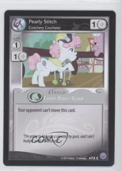 2013 My Little Pony Collectible Card Game - Premiere Pearly Stitch #73 1i3 - Image 1