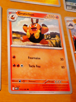 POKEMON FLAMME BLANCHE CARD CARTE GROTICHON 012/086 WHT EV10.5 FR MINT 2025 - Image 1