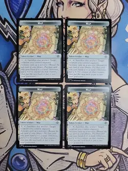 4x Skeleton Pirate / Map Dual-Sided Tokens - NM/M LCI LCC MTG Magic - Image 2