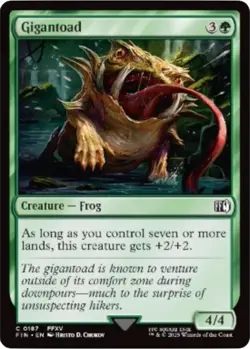 Foil - Gigantoad - 187 / NM / English MTG - Image 1