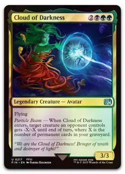 Cloud of Darkness #217 (Foil) (NM) Final Fantasy FIN Magic MTG - Image 1