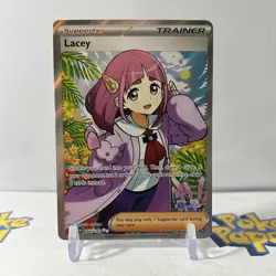 Lacey 166/142 - Full Art Ultra Rare - English Pokemon Stellar Crown - Mint - Image 1