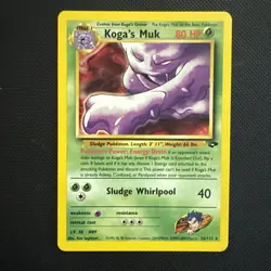 Koga's Muk 26/132 Gym Challenge Rare Pokemon S83 - Image 1