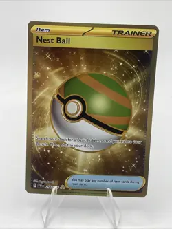Pokemon TCG Nest Ball 255/198 Scarlet & Violet Base Set Hyper Rare Full Art - Image 1