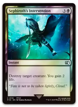 Sephiroth's Intervention #116 (Foil) (NM) Final Fantasy FIN Magic MTG - Image 1