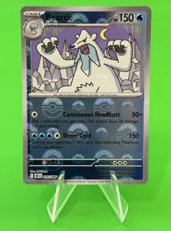Pokemon Beartic Scarlet & Violet Black Bolt Poke Ball Reverse Holo 026/086 NM!! - Image 1