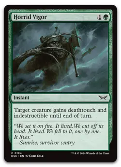 Horrid Vigor #184 (NM) Duskmourn DSK Magic MTG - Image 1