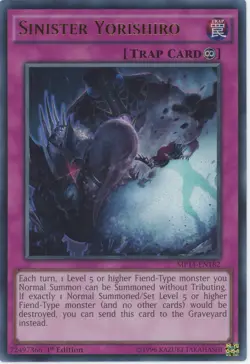 Yugioh Sinister Yorishiro MP14-EN182 Ultra Rare 1st Edition NM - Image 1