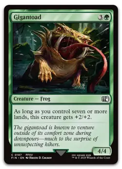 Gigantoad #187 (NM) Final Fantasy FIN Magic MTG - Image 1