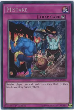 Yugioh Mistake MP14-EN177 Secret Rare 1st Edition NM - Image 1