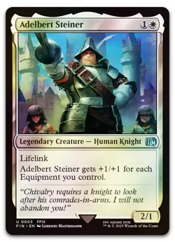 Adelbert Steiner #3 (Foil) (NM) Final Fantasy FIN Magic MTG - Image 1