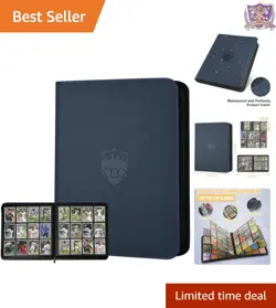 Trading Card Binder 12 Pocket - Holds 720 Cards, Dust-Resistant Blue - Image 1