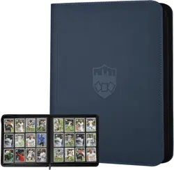 Trading Card Binder 12 Pocket - Holds 720 Cards, Dust-Resistant Blue - Image 3